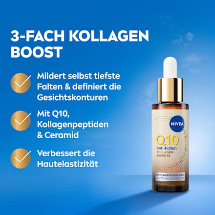Serum Q10 Anti Falten Kollagen Experte 3in1 regenerierend NIVEA