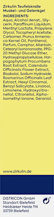 Teufelskralle Muskel- und Gelenkgel Zirkulin