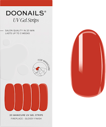 UV Gel Nagelfolien, Gel Strips Fireplace Doonails