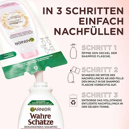Shampoo  Sanfte Hafermilch, empfindliches Haar  Wahre Schätze