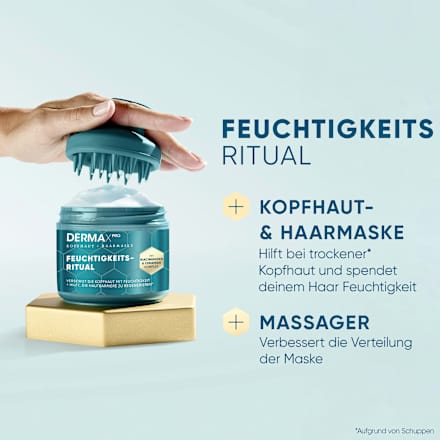 Kopfhautmaske DermaXPro Feuchtigkeits-Ritual inkl. Kopfhautmassager head&shoulders