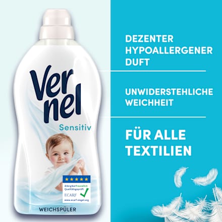 Weichspüler Sensitiv, 50WL Vernel