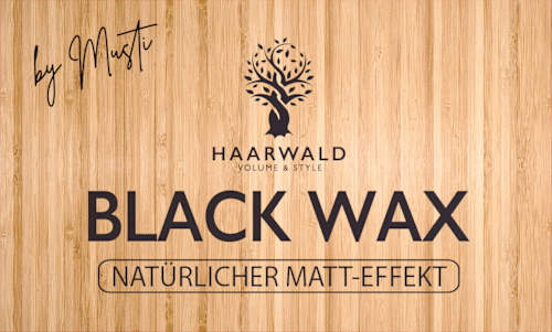 Haarwachs Black Wax Natürlicher Matt-Effekt HAARWALD