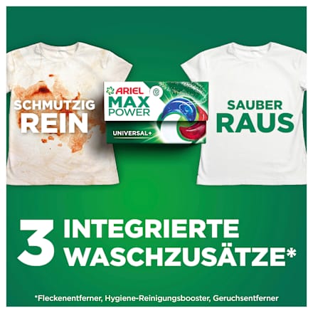 Vollwaschmittel Max Power Pods ARIEL
