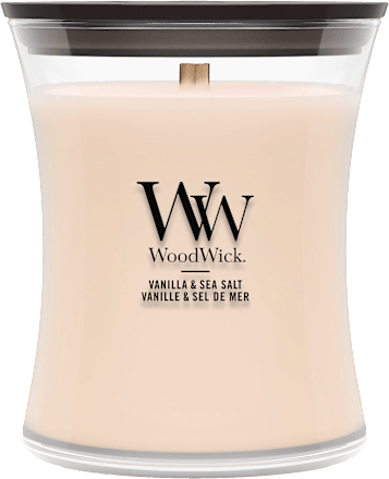 Dišeča sveča Vanilla & Sea Salt Wood Wick