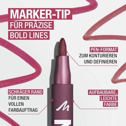 Lippenstift Volume Up Ink Pen 230 Urban Stain MANHATTAN Cosmetics