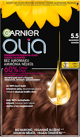 barva na vlasy 5.55 mahagonová GARNIER olia