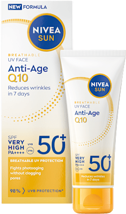 Pleťový opaľovací krém UV Face Anti Age Q10 SPF 50+  NIVEA SUN