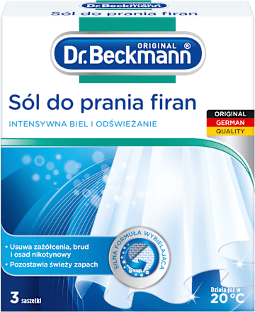 Sól do prania firan w saszetkach 3 x40g Dr. Beckmann