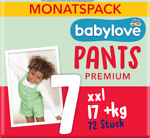 Plienkové nohavičky Premium - veľ. 7 xxl (17+ kg) Monats Pack babylove