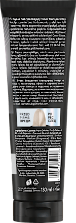 Toner koloryzujący do włosów Czysty Color Glaze  syoss
