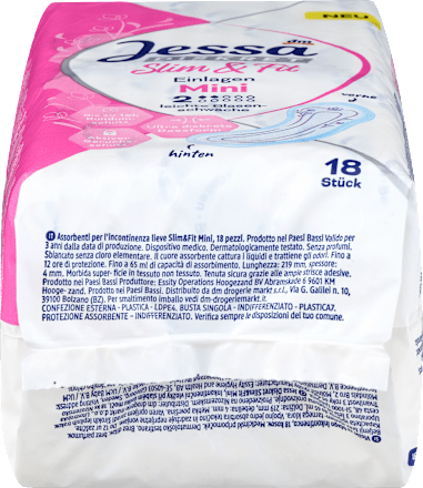Assorbenti Mini Slim & Fit per incontinenza lieve Jessa DISKRET