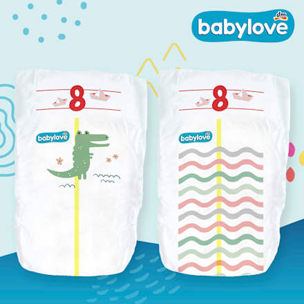 Windeln Premium Gr. 8 (18+ kg) Jumbopack babylove