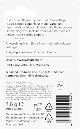 Lippenpflege Schützend LSF 30 sebamed