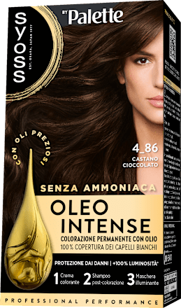 Colorazione permanente 4-86 castano cioccolato syoss Oleo Intense