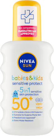 dětský sprej na opalování sensitive protect SPF50+ NIVEA SUN