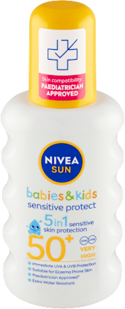 dětský sprej na opalování sensitive protect SPF50+ NIVEA SUN