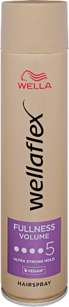 Hajlakk Fullness for Thin Hair Ultra Strong Hold, vékony szálú hajra Wellaflex