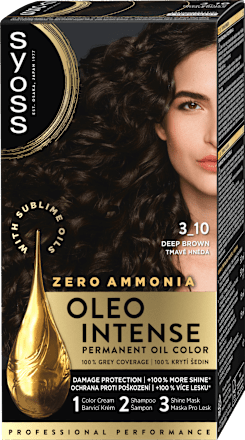 barva na vlasy Tmavě Hnědý 3-10 Syoss Oleo Intense