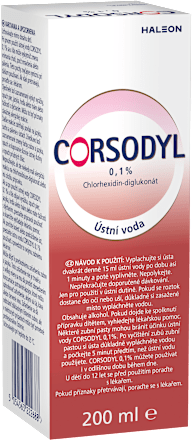 ústní voda 0,1% chlorhexidin-diglukonát CORSODYL