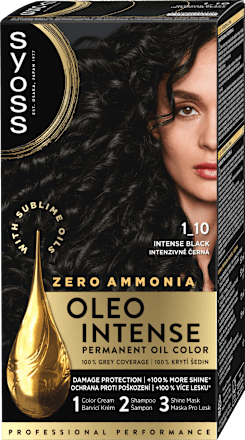 barva na vlasy Intenzivně černý 1-10 Syoss Oleo Intense