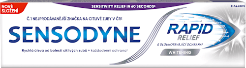 zubní pasta Rapid Relief Whitening, SENSODYNE