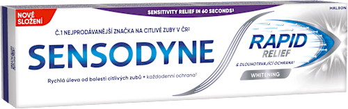 zubní pasta Rapid Relief Whitening, SENSODYNE