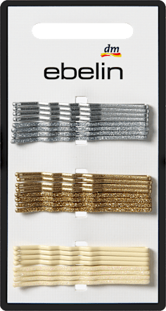 Haarschieber mit Glitzer, Silber-/Roségold-& Goldoptik ebelin