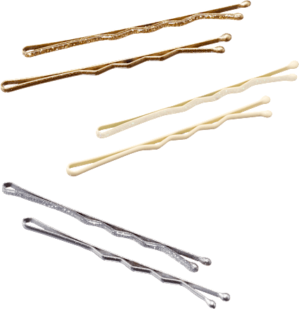 Haarschieber mit Glitzer, Silber-/Roségold-& Goldoptik ebelin
