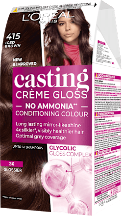 Боя за коса без амоняк, Nr.415 Iced Brown L'ORÉAL PARiS casting CRÈME GLOSS