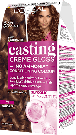 Боя за коса без амоняк , Nr.535 Chocolate L'ORÉAL PARiS casting CRÈME GLOSS