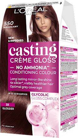 Боя за коса без амоняк, Nr.550 Mahogany L'ORÉAL PARiS casting CRÈME GLOSS