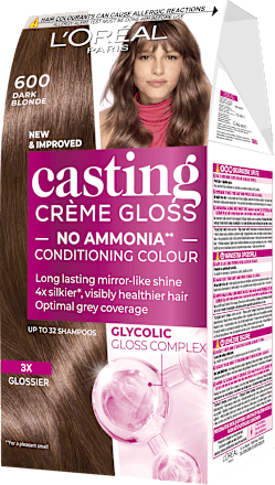 Боя за коса без амоняк,Nr.600 Dark Blonde L'ORÉAL PARiS casting CRÈME GLOSS