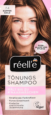 Tönungsshampoo  7.4 Kupfergold réell‘e