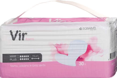 Predloge za inkontinenco, maxi plus, 74 cm Vir form