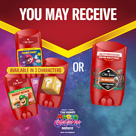 deodorant stick Super Mario/Bearglove  Old Spice