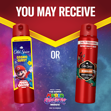 deodorant sprej Super Mario/Bearglove Old Spice