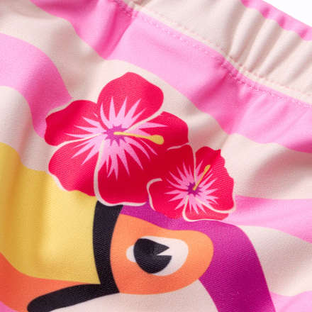 Schwimmwindel mit Tukan-Motiv, rosa, Gr. 86/92 PUSBLU