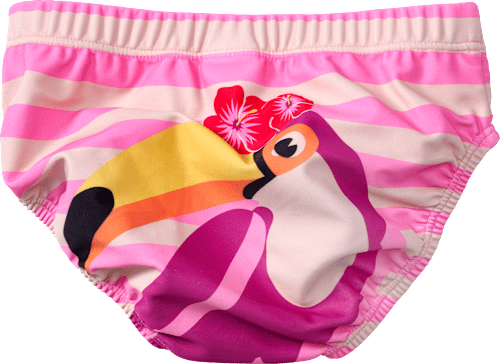 Schwimmwindel mit Tukan-Motiv, rosa, Gr. 86/92 PUSBLU