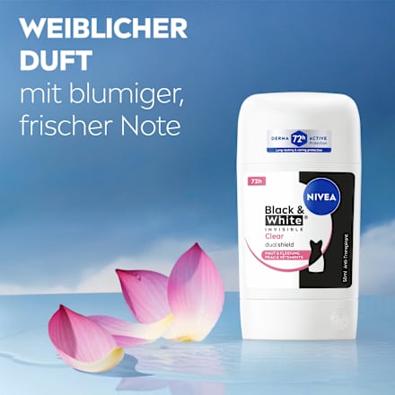 Antitranspirant Deostick Black & White Invisible Clear NIVEA