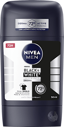 Antitranspirant Deostick Black & White Invisible Original NIVEA MEN