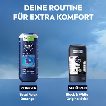 Antitranspirant Deostick Black & White Invisible Original NIVEA MEN