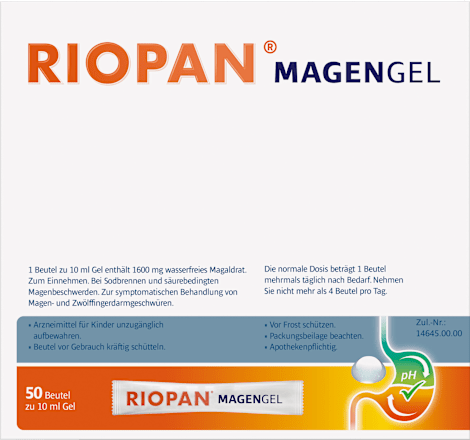 RIOPAN Magen Gel 1600 mg Magaldrat zum Einnehmen Beutel 50 St à 10ml RIOPAN
