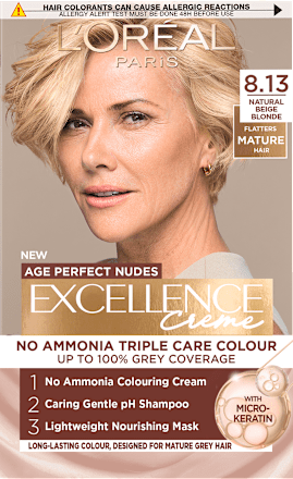 Boja za kosu Age Perfect Nudes – 8.13 Natural Beige Blonde L'ORÉAL PARiS EXCELLENCE Creme