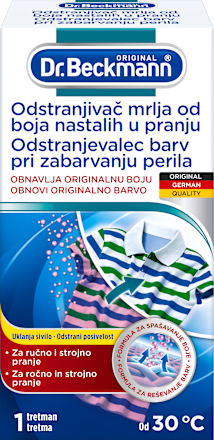 Odstranjevalec barv pri zabarvanju perila Dr.Beckmann