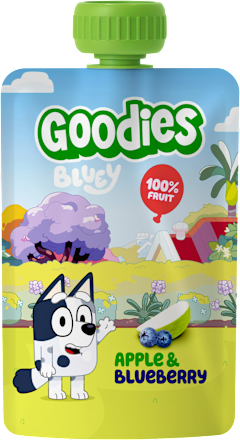 Ovocná kapsička Bluey jablko čučoriedka Goodies