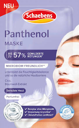 Gesichtsmaske Panthenol (2x5 ml) Schaebens