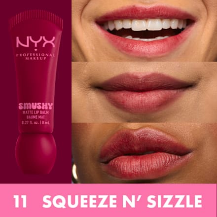 Balzam za usne Smushy Matte – 11 Squeeze N' Sizzle NYX PROFESSIONAL MAKEUP