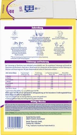 Anfangsmilch Expert HA Pre von Geburt an Nestlé BEBA