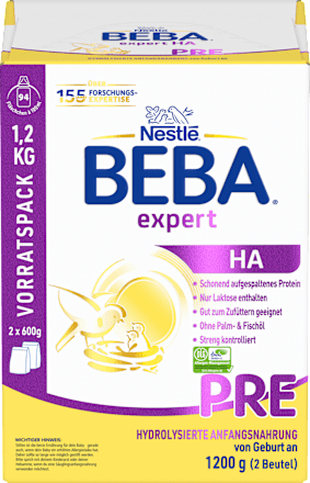 Anfangsmilch Expert HA Pre von Geburt an Nestlé BEBA